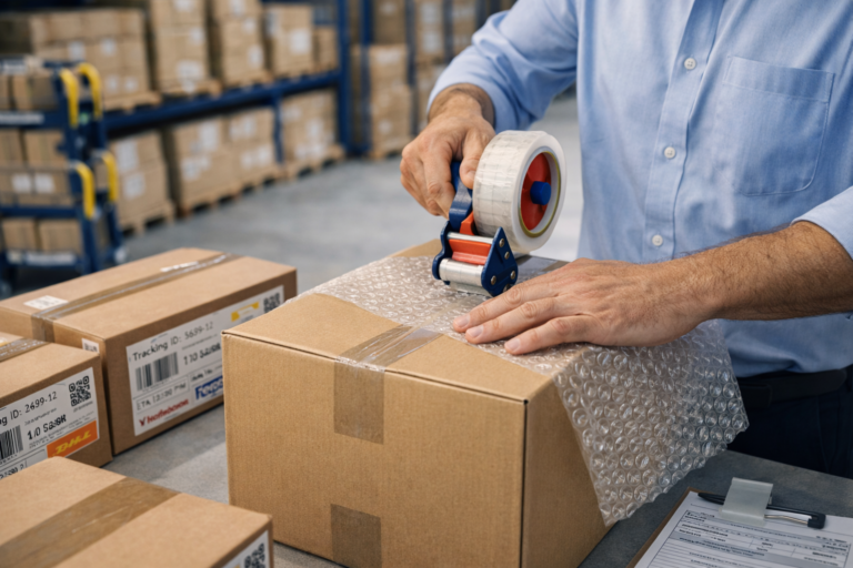أفضل الممارسات لتغليف الشحنات وضمان سلامتها أثناء النقل